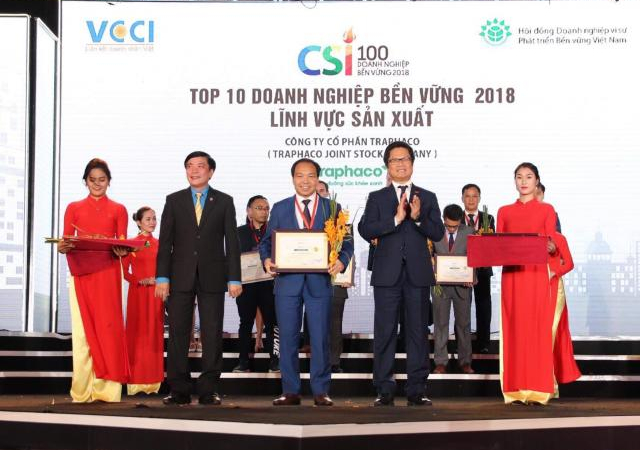 Sử dụng dược liệu sạch, Traphaco vào Top 10 DN bền vững năm 2018