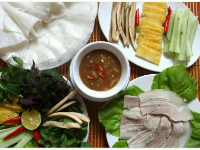 Bánh tráng cuốn thịt heo, ăn một lần nhớ suốt đời