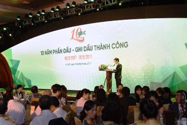 Lễ kỷ niệm 10 năm thành lập Công ty Cổ phần Bảo hiểm Ngân hàng Nông nghiệp (ABIC). Lễ kỷ niệm 10 năm thành lập Công ty Cổ phần Bảo hiểm Ngân hàng Nông nghiệp (ABIC).