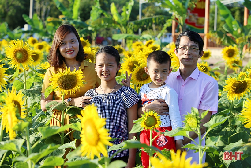 Công ty CP Lữ hành Thành Sen cho biết, từ khi hoa hướng dương nở rộ đến nay, trung bình mỗi ngày, doanh nghiệp đón khoảng 1.000 lượt khách và hàng chục tour du lịch về tham quan tại Khu du lịch sinh thái Đồng Nôi để thưởng ngoạn vẻ đẹp của loài hoa này. Công ty CP Lữ hành Thành Sen cho biết, từ khi hoa hướng dương nở rộ đến nay, trung bình mỗi ngày, doanh nghiệp đón khoảng 1.000 lượt khách và hàng chục tour du lịch về tham quan tại Khu du lịch sinh thái Đồng Nôi để thưởng ngoạn vẻ đẹp của loài hoa này.