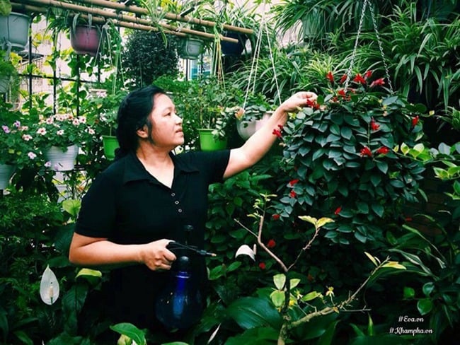 Cô Nga cho biết nước Enzyme bằng vỏ dứa và rỉ mật rất thơm, quá trình lên men tốt, không bị hỏng. Cô Nga cho biết nước Enzyme bằng vỏ dứa và rỉ mật rất thơm, quá trình lên men tốt, không bị hỏng.