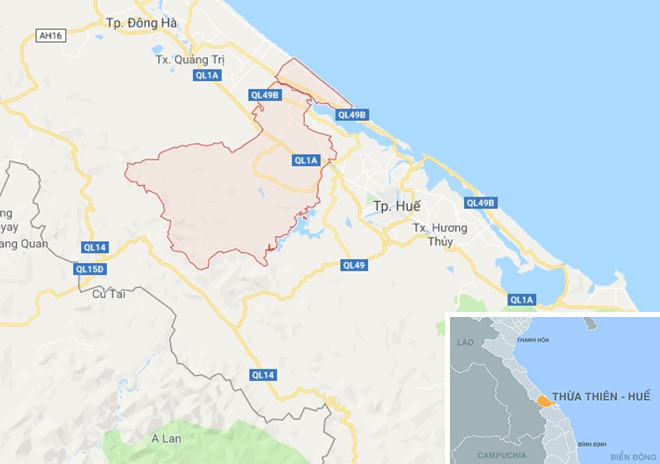 Huyện Phong Điền, địa phương xảy ra dịch lở mồm long móng. (Ảnh: Google Maps) Huyện Phong Điền, địa phương xảy ra dịch lở mồm long móng. (Ảnh: Google Maps)