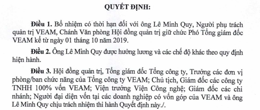 VEA: Bổ nhiệm tân Phó TGĐ, vốn hóa thị trường vượt 73 nghìn tỷ - Ảnh 3. VEA: Bổ nhiệm tân Phó TGĐ, vốn hóa thị trường vượt 73 nghìn tỷ - Ảnh 3.