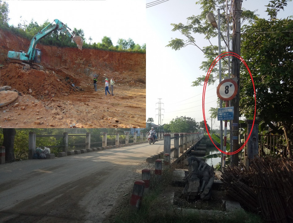 Điều đang nói, tải trọng đối với đường là 10T và Cầu là 8T, thế nhưng xe gần 20T vẫn lưu thông bình thường. Điều đang nói, tải trọng đối với đường là 10T và Cầu là 8T, thế nhưng xe gần 20T vẫn lưu thông bình thường.