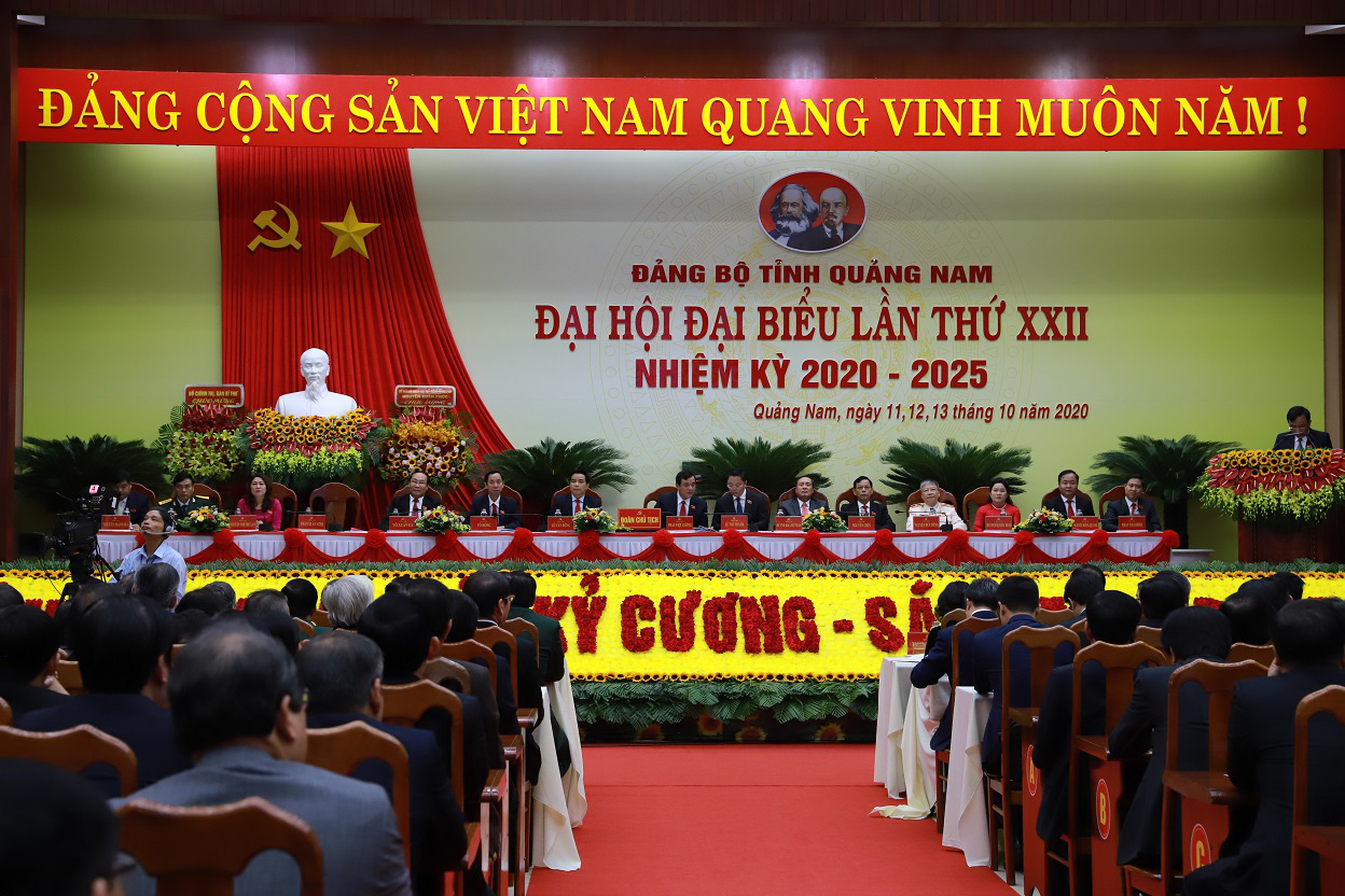 Đại hội đại biểu lần thứ XXII tỉnh Quảng Nam: Phấn đấu năm 2025 thu nhập bình quân đầu người 70 triệu đồng - Ảnh 1.