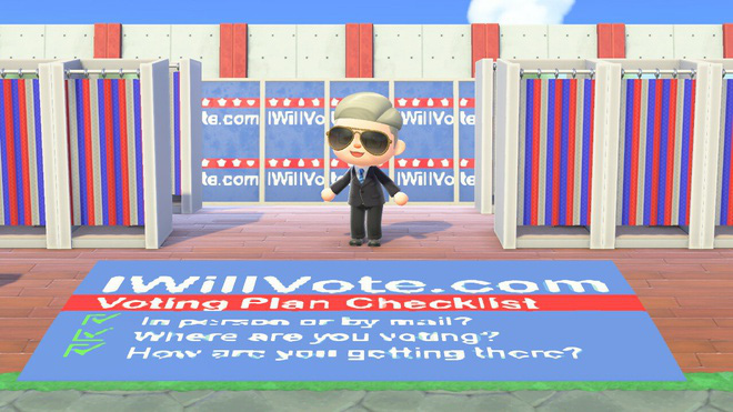 Ông Joe Biden tranh cử trong game Animal Crossing - Ảnh 1. Ông Joe Biden tranh cử trong game Animal Crossing - Ảnh 1.