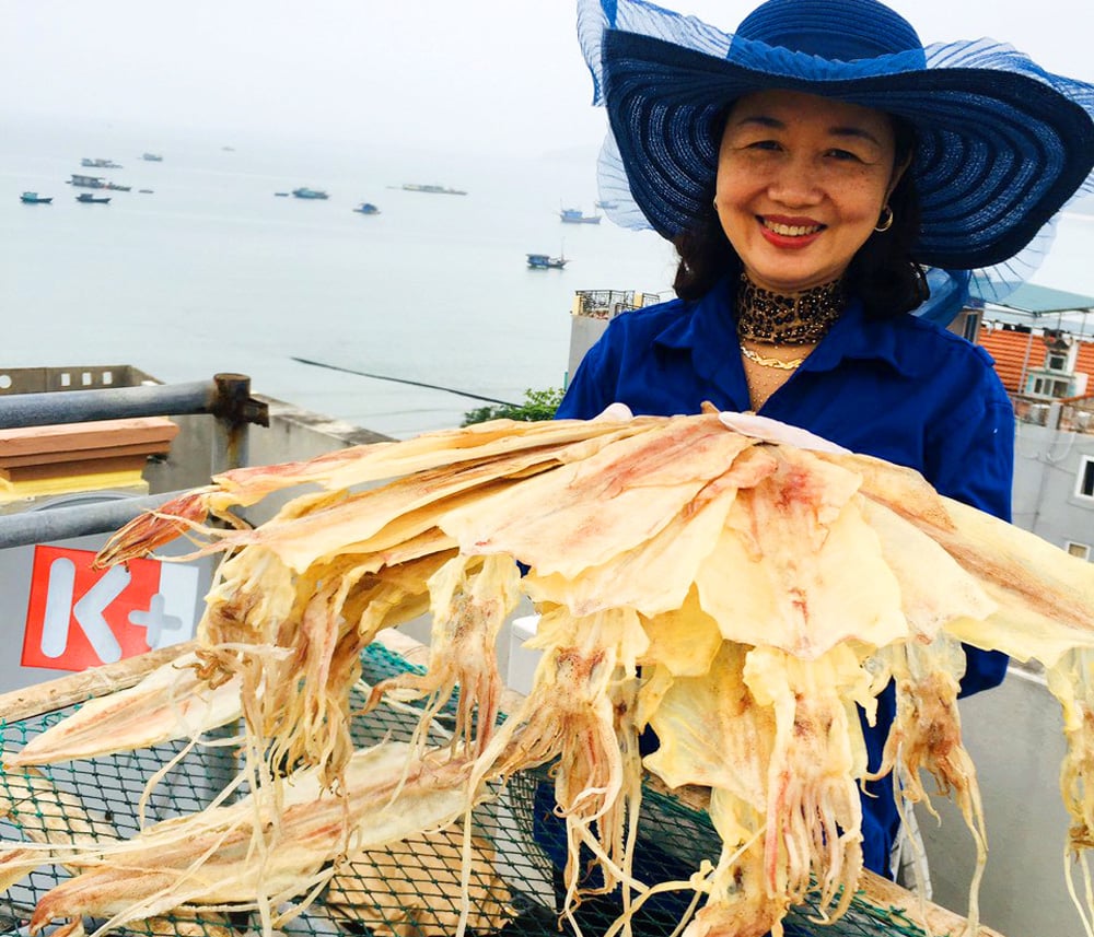 Đưa mực ống Cô Tô thành sản phẩm thương hiệu - Ảnh 1. Đưa mực ống Cô Tô thành sản phẩm thương hiệu - Ảnh 1.