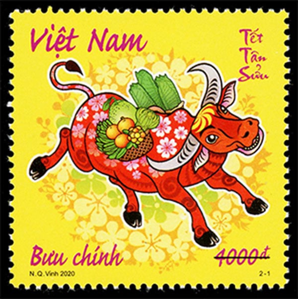 Phát hành bộ tem bưu chính “Tết Tân Sửu” 2021 - Ảnh 1. Phát hành bộ tem bưu chính “Tết Tân Sửu” 2021 - Ảnh 1.