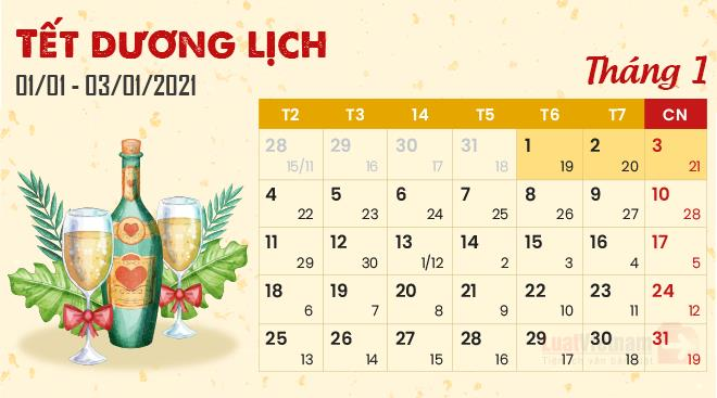 Lịch nghỉ Tết Dương lịch 2021 của các sàn giao dịch chứng khoán - Ảnh 1. Lịch nghỉ Tết Dương lịch 2021 của các sàn giao dịch chứng khoán - Ảnh 1.