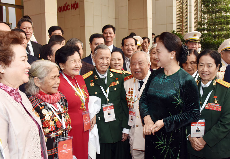 Anh hùng Lao động Phạm Thị Huân cảm ơn lãnh đạo Đảng, Nhà nước, ban, bộ, ngành trung ương, địa phương, nông dân - Ảnh 1.