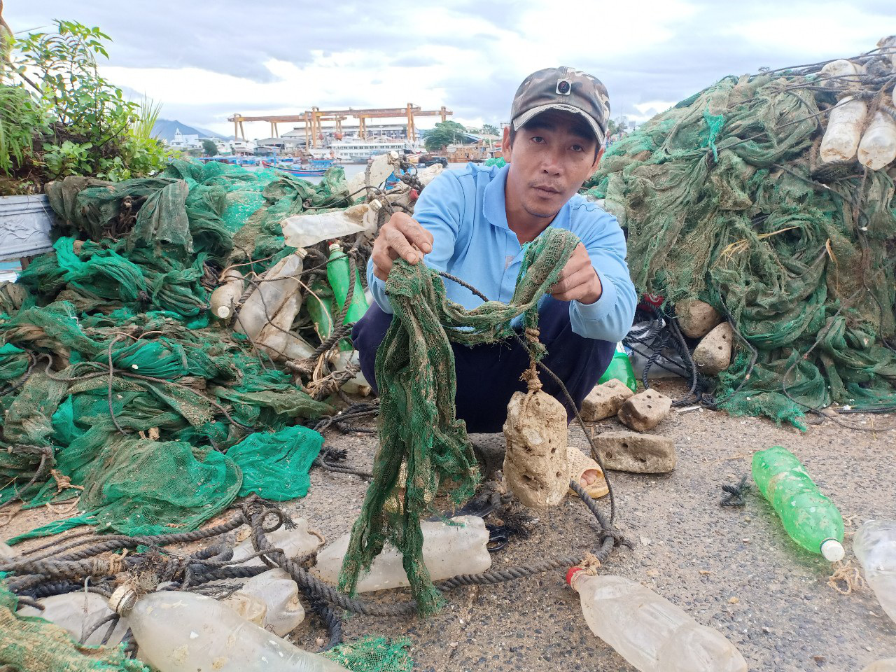Khánh Hòa: Nửa tháng kiếm 100 triệu đồng nhờ làm nghề "bẫy" tôm hùm nhí - Ảnh 3. Khánh Hòa: Nửa tháng kiếm 100 triệu đồng nhờ làm nghề "bẫy" tôm hùm nhí - Ảnh 3.