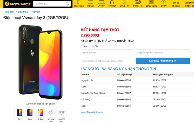 Vsmart Joy 3 xô đổ kỉ lục bán hàng phân khúc dưới 3 triệu đồng - Ảnh 6. Vsmart Joy 3 xô đổ kỉ lục bán hàng phân khúc dưới 3 triệu đồng - Ảnh 6.