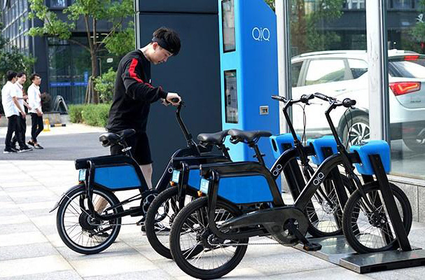 Hà Nội thí điểm xe đạp điện công cộng - Ảnh 1. Hà Nội thí điểm xe đạp điện công cộng - Ảnh 1.