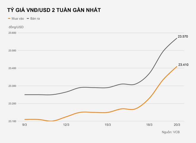 Nguyên nhân tỷ giá VND/USD tăng mạnh - Ảnh 1. Nguyên nhân tỷ giá VND/USD tăng mạnh - Ảnh 1.