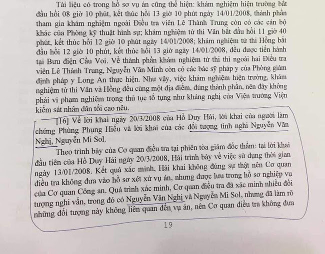 Vụ Hồ Duy Hải: Công an Long An bất nhất về đối tượng tên Nghị (?) - Ảnh 3.