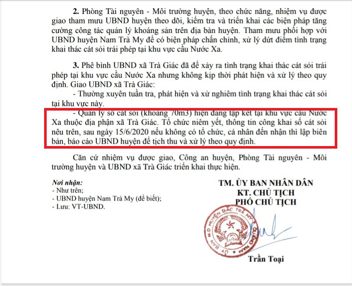 Vụ ngàn khối cát bị rút ruột ở Nước Xa: Huyện kêu gọi “cát tặc” đến nhận lại cát - Ảnh 4.