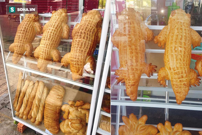 Bánh mì cá sấu khổng lồ gây “bão”, ngày bán trăm chiếc - Ảnh 1. Bánh mì cá sấu khổng lồ gây “bão”, ngày bán trăm chiếc - Ảnh 1.