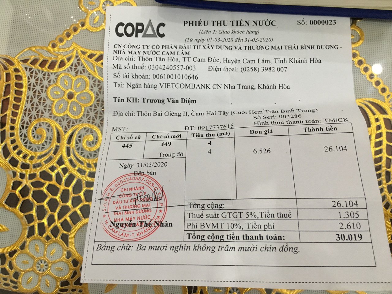 Giám đốc thông tin chính thức về hóa đơn tiền nước tăng - Ảnh 2.