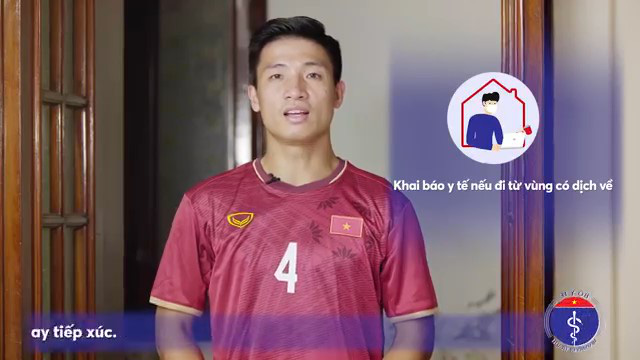 Trung vệ Bùi Tiến Dũng hướng dẫn 9 biện pháp phòng chống dịch Covid-19 - Ảnh 7.