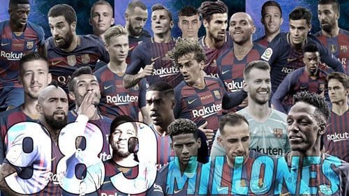 Barcelona chi gần 1 tỉ euro mua sắm từ năm 2015.