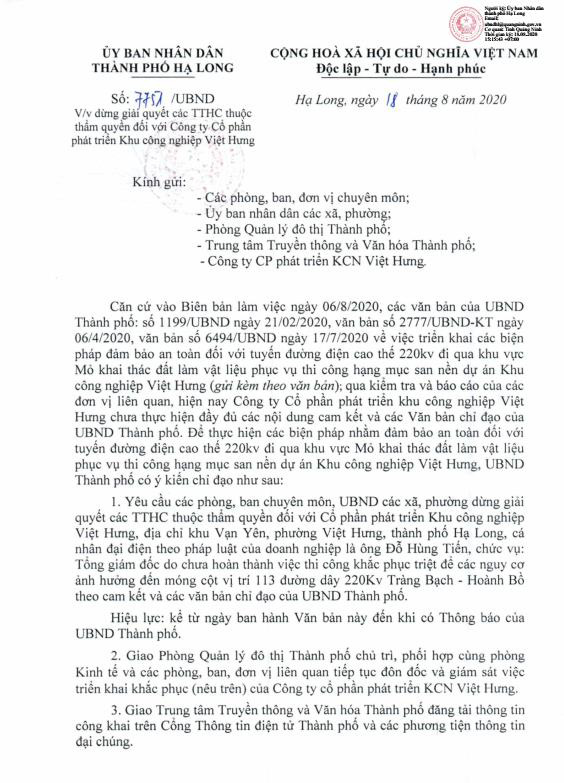 Quảng Ninh: Khai thác đất uy hiếp cột điện cao thế, doanh nghiệp bị dừng giải quyết TTHC - Ảnh 2. Quảng Ninh: Khai thác đất uy hiếp cột điện cao thế, doanh nghiệp bị dừng giải quyết TTHC - Ảnh 2.