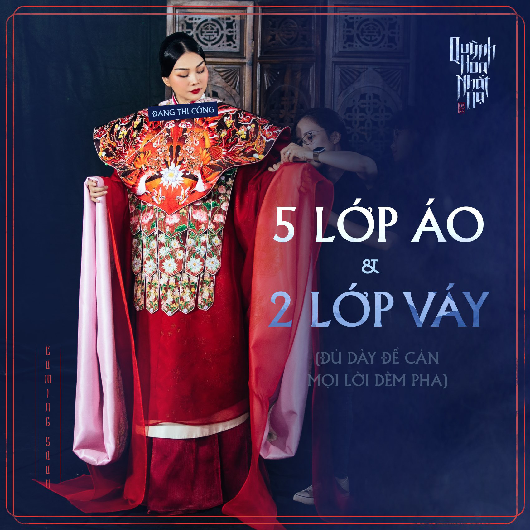 Mất 1000 giờ cho trang phục hoàng hậu Dương Vân Nga, &quot;Quỳnh Hoa nhất dạ&quot; đang vấp phải nhiều dấu hỏi - Ảnh 3.