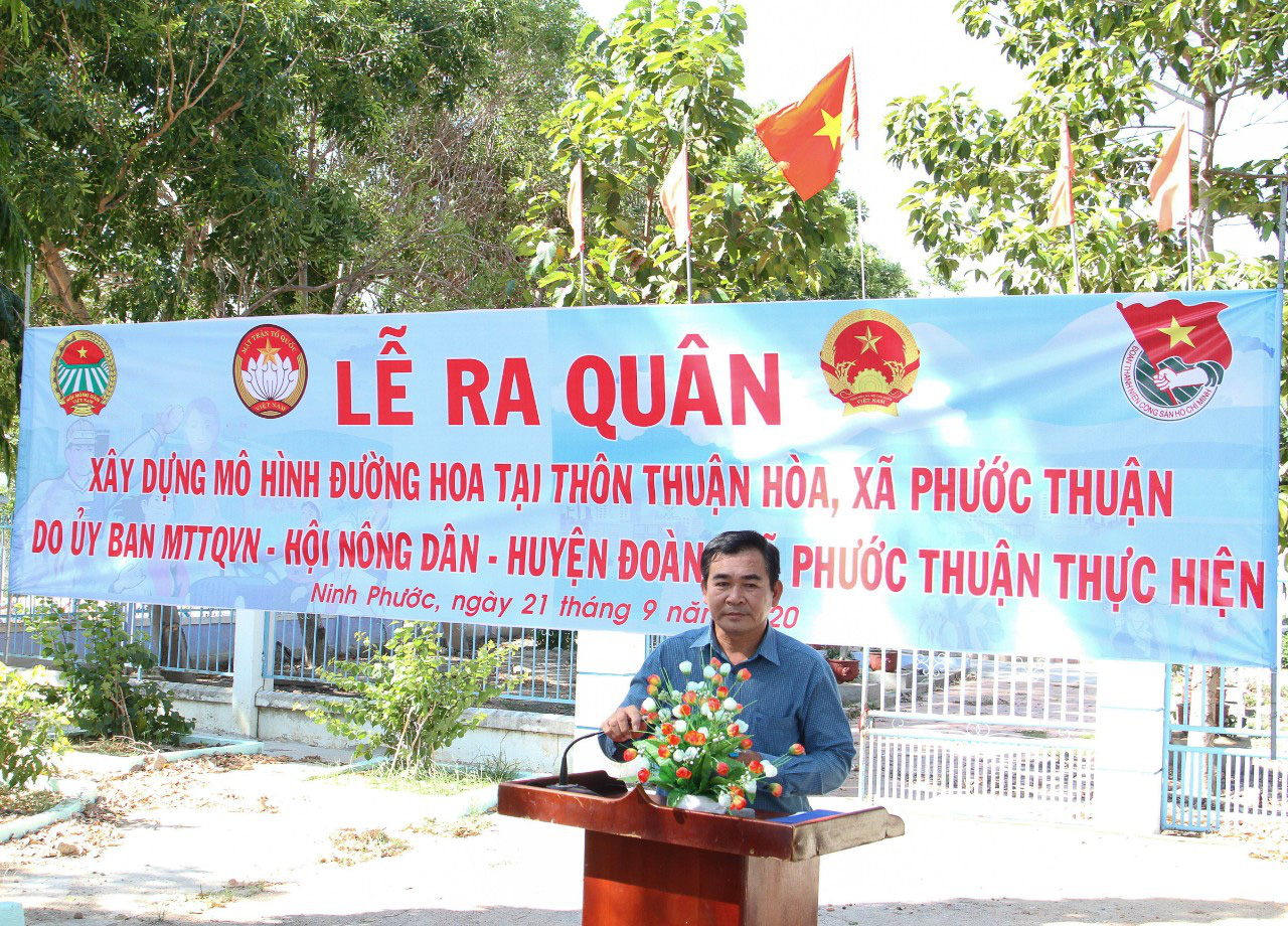 Ninh Thuận: Xây dựng mô hình đường hoa - Ảnh 2. Ninh Thuận: Xây dựng mô hình đường hoa - Ảnh 2.