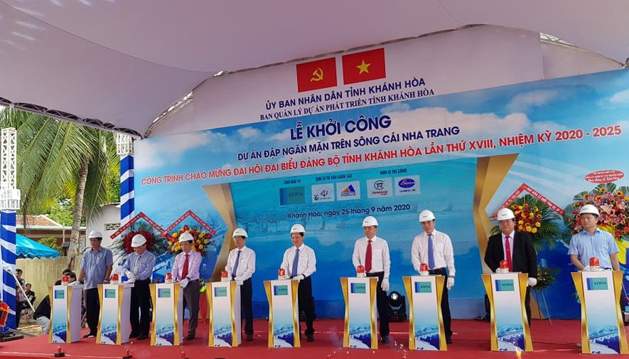 Khánh Hòa: Khởi công xây dựng đập ngăn mặn, với tổng số vốn trên 759 tỷ đồng - Ảnh 1.