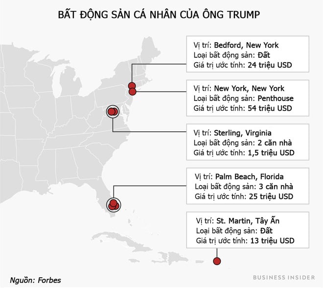 Khối bất động sản 122 triệu USD của ông Trump gồm những gì? - Ảnh 2. Khối bất động sản 122 triệu USD của ông Trump gồm những gì? - Ảnh 2.