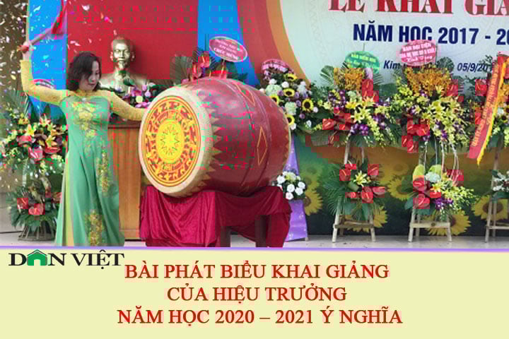 Bài phát biểu khai giảng của Hiệu trưởng năm học 2020 – 2021 hay, ý nghĩa - Ảnh 1.