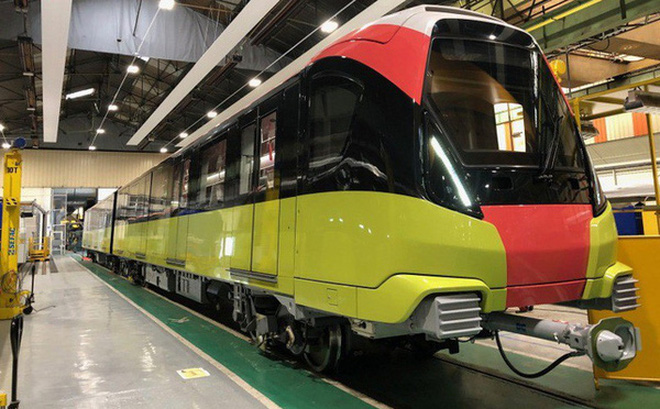 Đoàn tàu đầu tiên tuyến Metro Nhổn - ga Hà Nội sắp về tới Việt Nam - Ảnh 1. Đoàn tàu đầu tiên tuyến Metro Nhổn - ga Hà Nội sắp về tới Việt Nam - Ảnh 1.