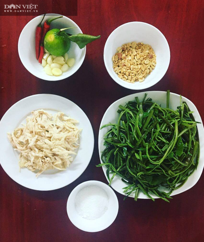 Nộm rau muống lườn gà - Ảnh 2.