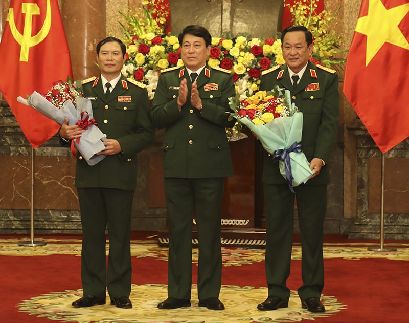 Quân đội có bao nhiêu Thượng tướng đương nhiệm sau khi 2 Thứ trưởng Bộ Quốc phòng được thăng quân hàm? - Ảnh 14.