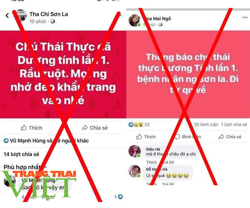 Sơn La: Phạt tiền 15 triệu đồng đối với 2 trường hợp thông tin không đúng về dịch Covid-19 - Ảnh 4. Sơn La: Phạt tiền 15 triệu đồng đối với 2 trường hợp thông tin không đúng về dịch Covid-19 - Ảnh 4.