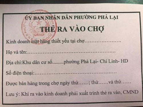 Hải Dương: Người dân Chí Linh đi chợ bằng tem phiếu để phòng tránh dịch bệnh Covid-19 - Ảnh 2.