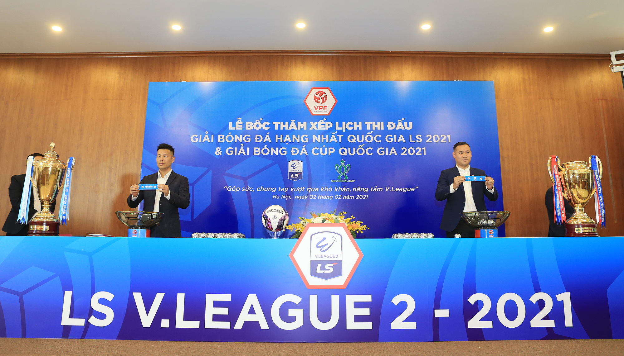 Lễ bốc thăm online xếp lịch thi đấu Giải hạng Nhất QG 2021.