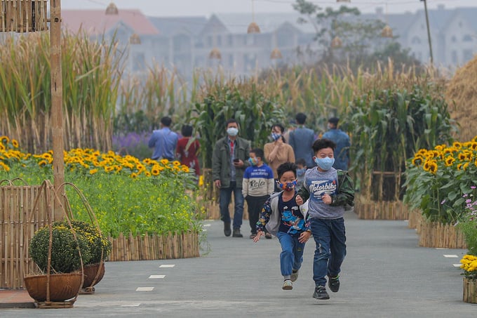 Không gian Tết xưa tại đường hoa Home Hanoi Xuan 2021 - Ảnh 6.