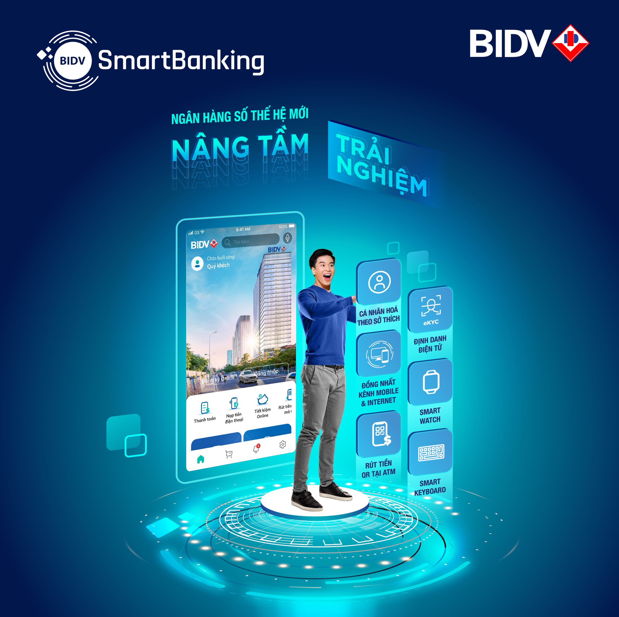BIDV ra mắt SmartBanking thế hệ mới, khẳng định vị thế ngân hàng số dẫn đầu - Ảnh 1.