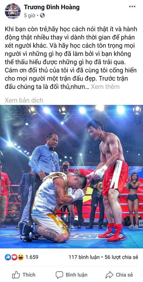 Đánh bại &quot;chiến thần&quot; Hàn Quốc, vì sao Trương Đình Hoàng lại... quỳ đối? - Ảnh 2.