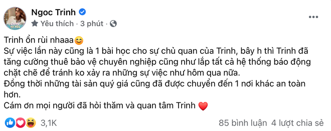 Ngọc Trinh thừa nhận chủ quan, hé lộ cách bảo vệ tài sản khủng sau vụ trộm - Ảnh 3.