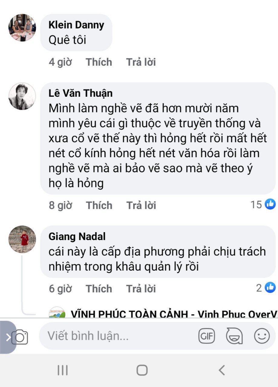 Vĩnh Phúc: Đình Tiên Lữ bị &quot;thay áo mới&quot; khiến cư dân mạng bức xúc - Ảnh 5.