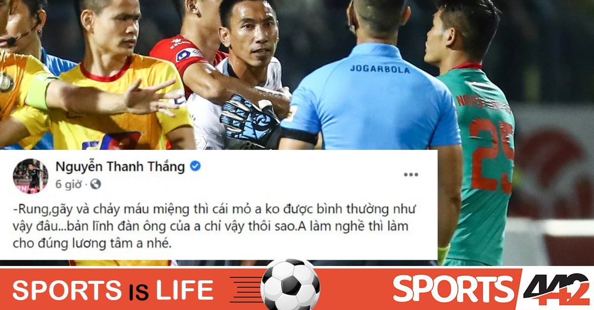 Thanh Thắng “đá xoáy” trọng tài bị hành hung làm gãy răng - Ảnh 2.