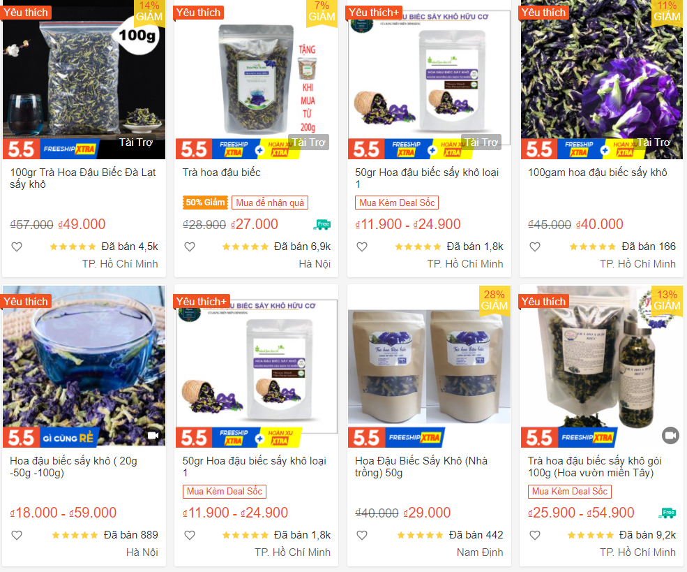 Hoa đậu biếc mọc trước hiên nhà, sấy khô được &quot;hét giá&quot; nửa triệu đồng/kg - Ảnh 2.