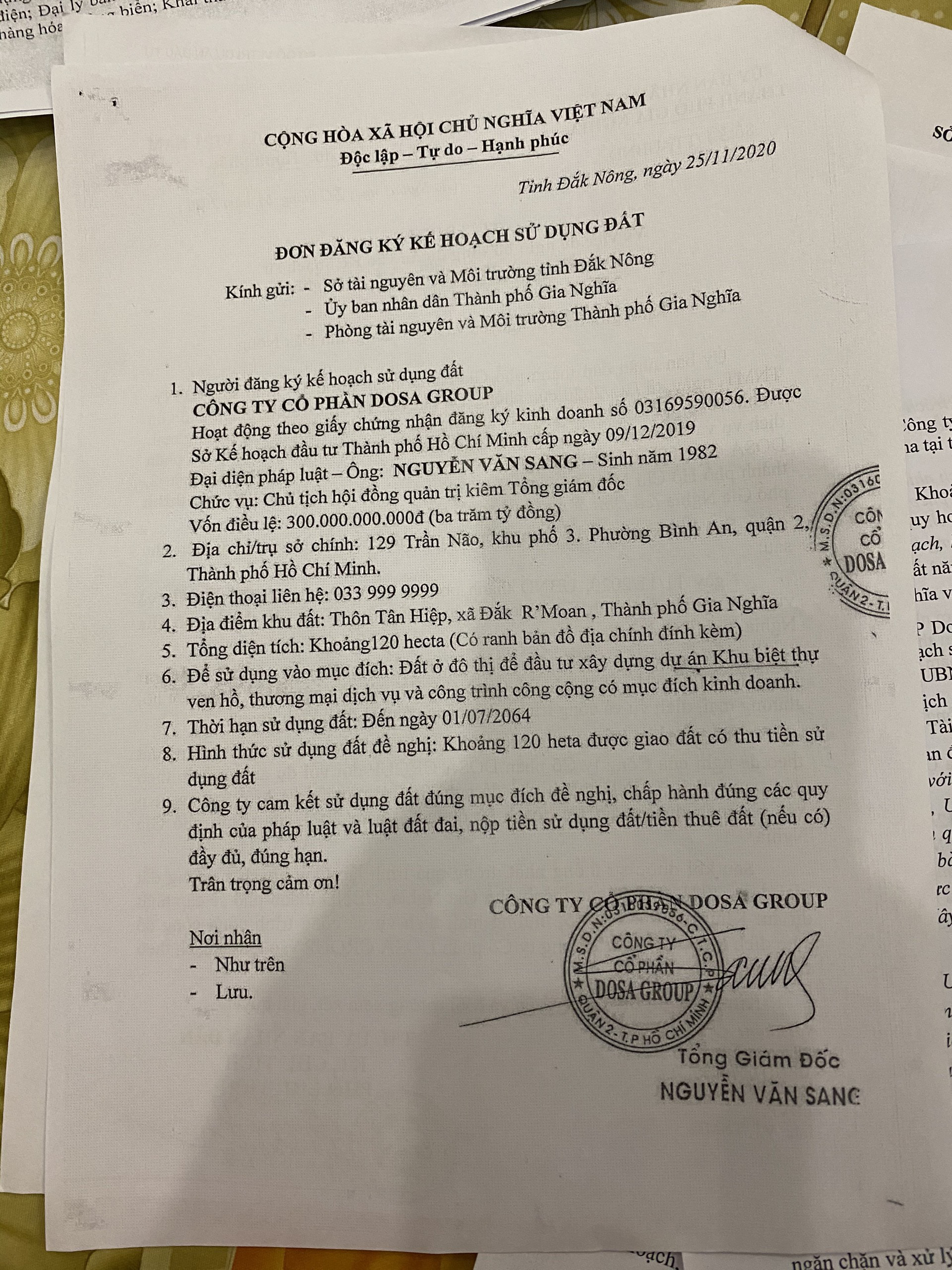 Chính quyền xin "hợp thức hoá" 120 hecta đất dự án cho doanh nghiệp - Ảnh 2. Chính quyền xin "hợp thức hoá" 120 hecta đất dự án cho doanh nghiệp - Ảnh 2.