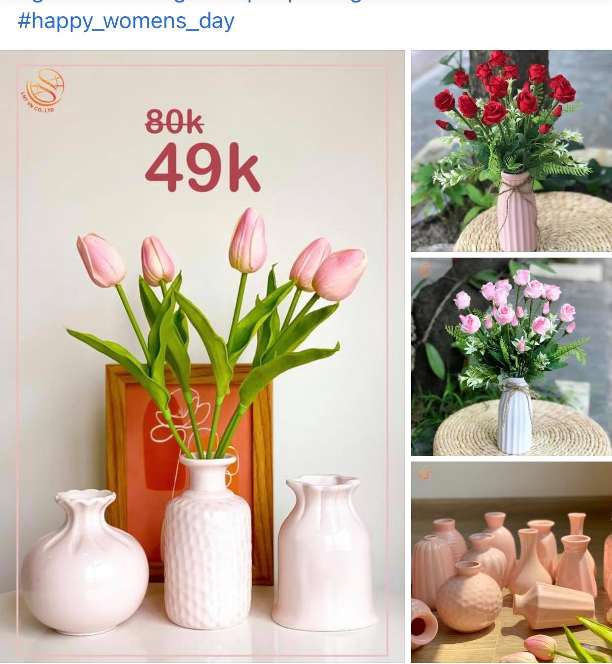 Những món quà là chiếc lọ hoa mini xinh yêu cũng được lựa chọn làm quà tặng trong ngày 20/10