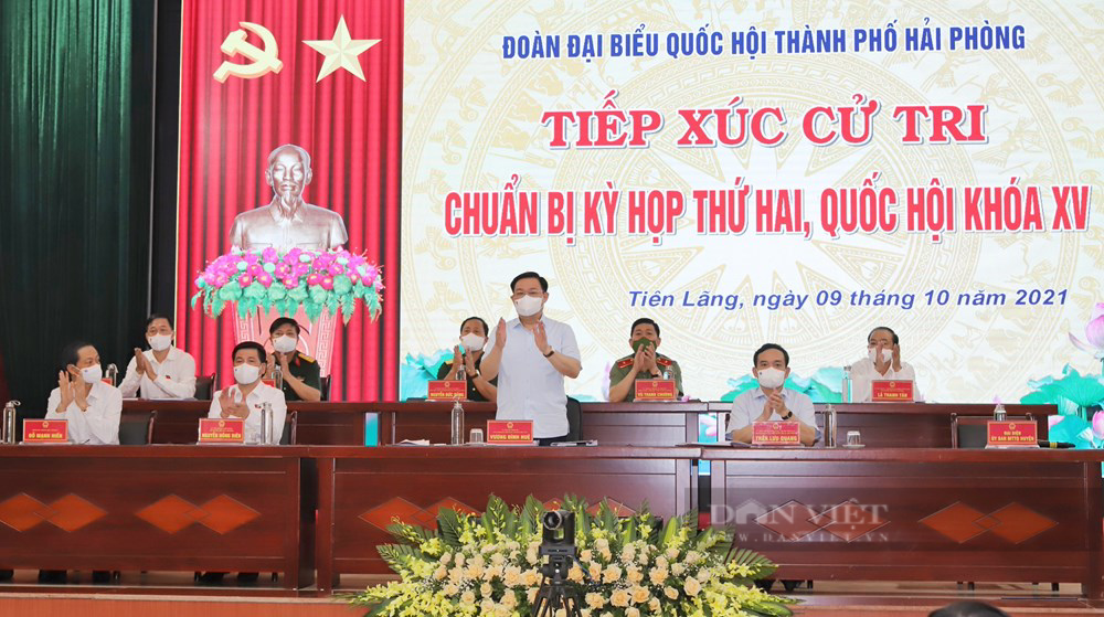 Chủ tịch Quốc hội Vương Đình Huệ: Hải Phòng kiên cường “thành trì”, vừa chống dịch hiệu quả, vừa phát triển kinh tế  - Ảnh 1.