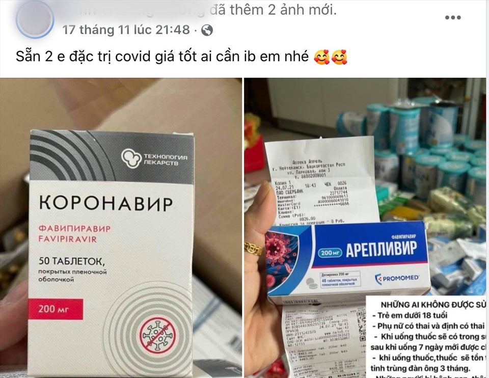 Chưa được cấp phép, thuốc quảng cáo trị COVID-19 vẫn bán tràn lan - Ảnh 1.