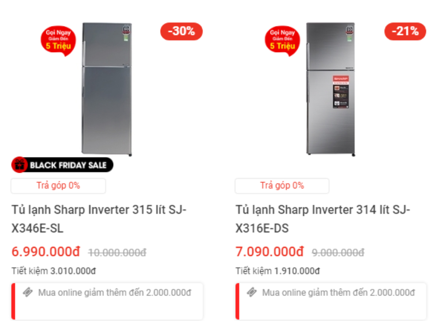 Tủ lạnh giảm giá sập sàn - Ảnh 3.