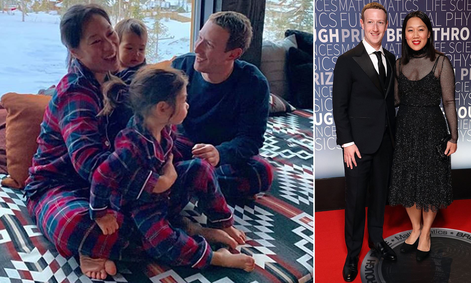 Mark Zuckerberg là một người cha đảm đang, vợ anh Priscilla Chan nói với The Times of London. Ảnh: @AFP.