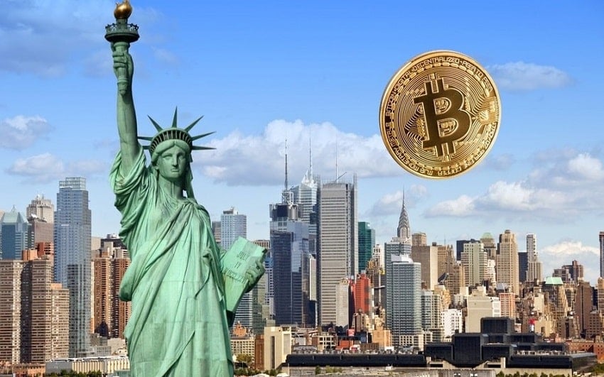 &quot;New York sẽ trở thành trung tâm của ngành công nghiệp tiền điện tử,&quot; Adams cho biết trong một tuyên bố mới&quot;. Ảnh: @AFP.